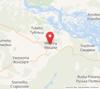 Map of Moshny, Cherkasy
