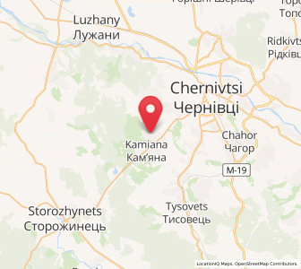 Map of Mykhalcha, Chernivtsi
