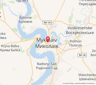 Map of Mykolayiv, Mykolaiv