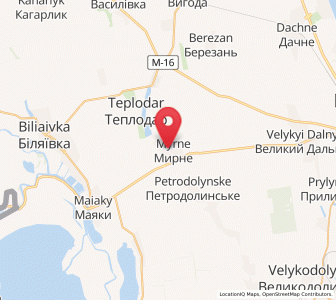 Map of Myrne, Odessa