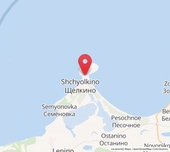 Map of Mysovoe, Crimea