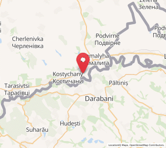 Map of Nehryntsi, Chernivtsi