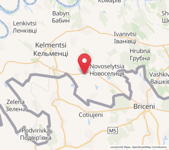 Map of Nelypivtsi, Chernivtsi