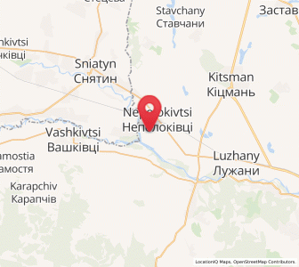 Map of Nepolokivtsi, Chernivtsi