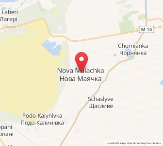 Map of Nova Mayachka, Kherson