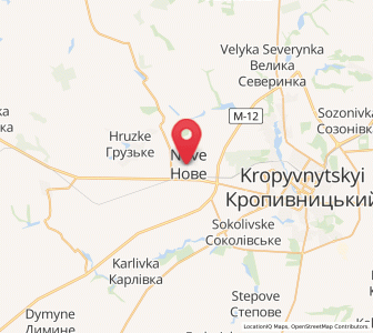 Map of Nove, Kirovohrad
