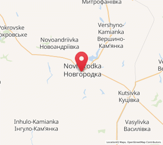 Map of Novhorodka, Kirovohrad