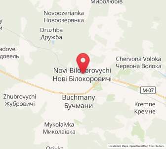 Map of Novi Bilokorovychi, Zhytomyr