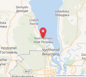 Map of Novi Petrivtsi, Kiev