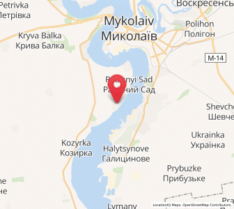 Map of Novobohdanivka, Mykolaiv