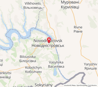 Map of Novodnistrovsk, Chernivtsi
