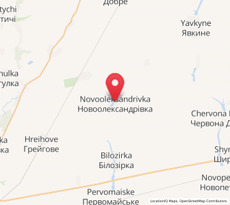 Map of Novooleksandrivka, Mykolaiv