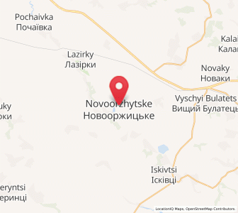 Map of Novoorzhytske, Poltava
