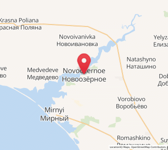 Map of Novoozyornoye, Crimea