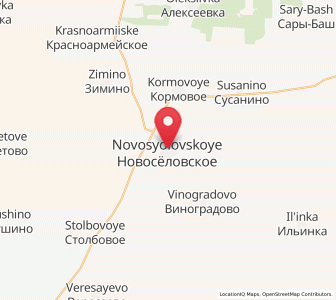 Map of Novoselovskoye, Crimea