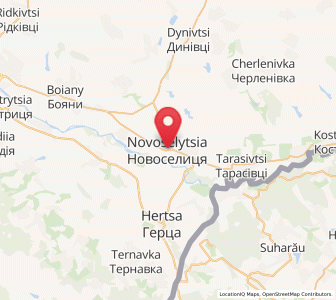 Map of Novoselytsya, Chernivtsi