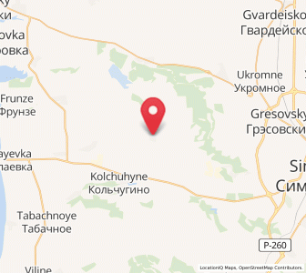 Map of Novosyolovka, Crimea