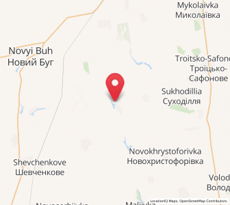 Map of Novoyurivka, Mykolaiv