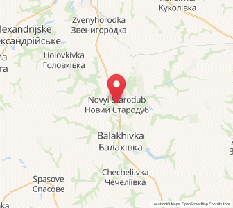 Map of Novyi Starodub, Kirovohrad