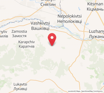 Map of Nyzhni Stanivtsi, Chernivtsi