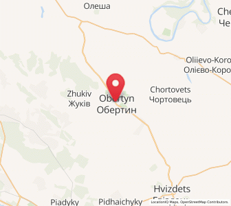 Map of Obertyn, Ivano-Frankivsk