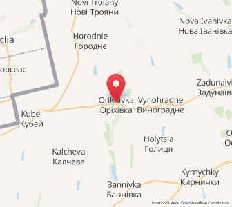 Map of Orikhivka, Odessa