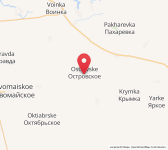 Map of Ostrovskoye, Crimea