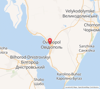 Map of Ovidiopol, Odessa