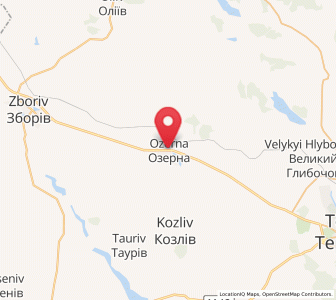 Map of Ozerna, Ternopil