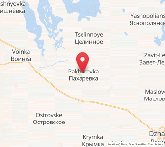 Map of Pakharevka, Crimea