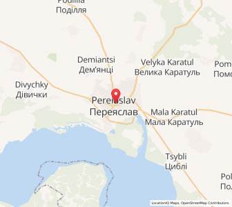 Map of Pereiaslav, Kiev