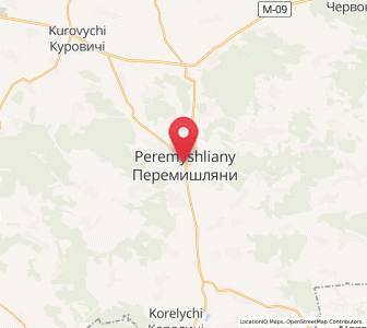 Map of Peremyshliany, Lviv