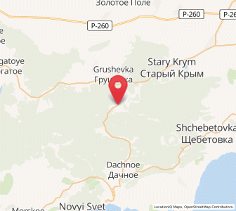 Map of Perevalovka, Crimea