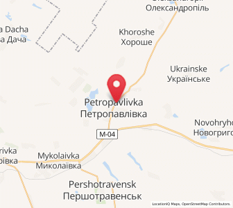 Map of Petropavlivka, Dnipropetrovsk