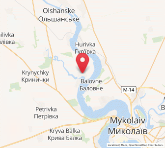 Map of Petrovo-Solonykha, Mykolaiv