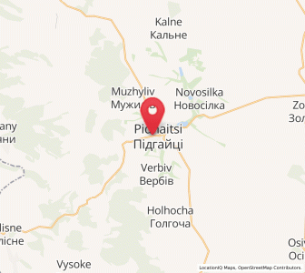 Map of Pidhaitsi, Ternopil