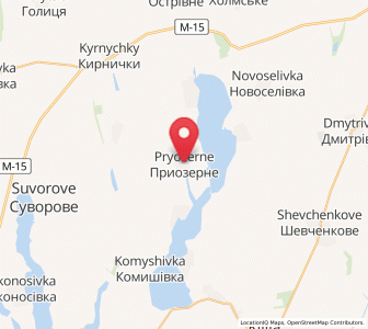 Map of Pryozerne, Odessa