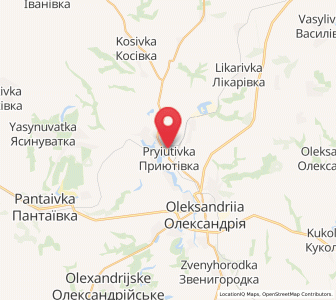 Map of Pryyutivka, Kirovohrad