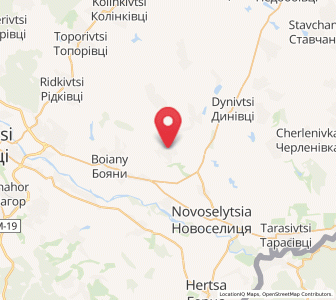 Map of Revkivtsi, Chernivtsi
