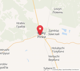 Map of Ripky, Chernihiv