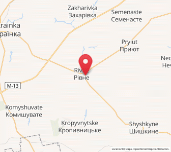 Map of Rivne, Kirovohrad