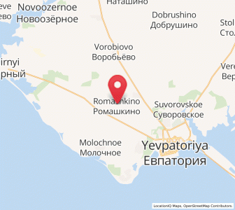 Map of Romashkino, Crimea