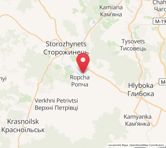 Map of Ropcha, Chernivtsi