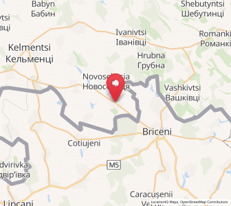 Map of Rososhany, Chernivtsi