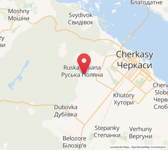 Map of Ruska Poliana, Cherkasy