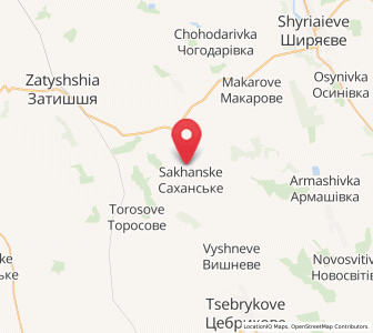 Map of Sakhanske, Odessa