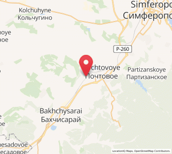 Map of Samokhvalovo, Crimea