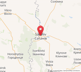 Map of Sataniv, Khmelnytskyi