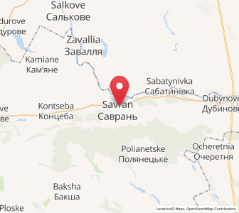 Map of Savran, Odessa