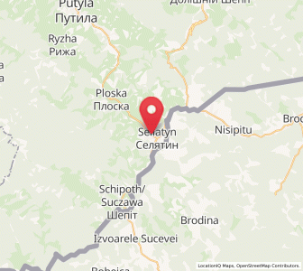 Map of Seliatyn, Chernivtsi
